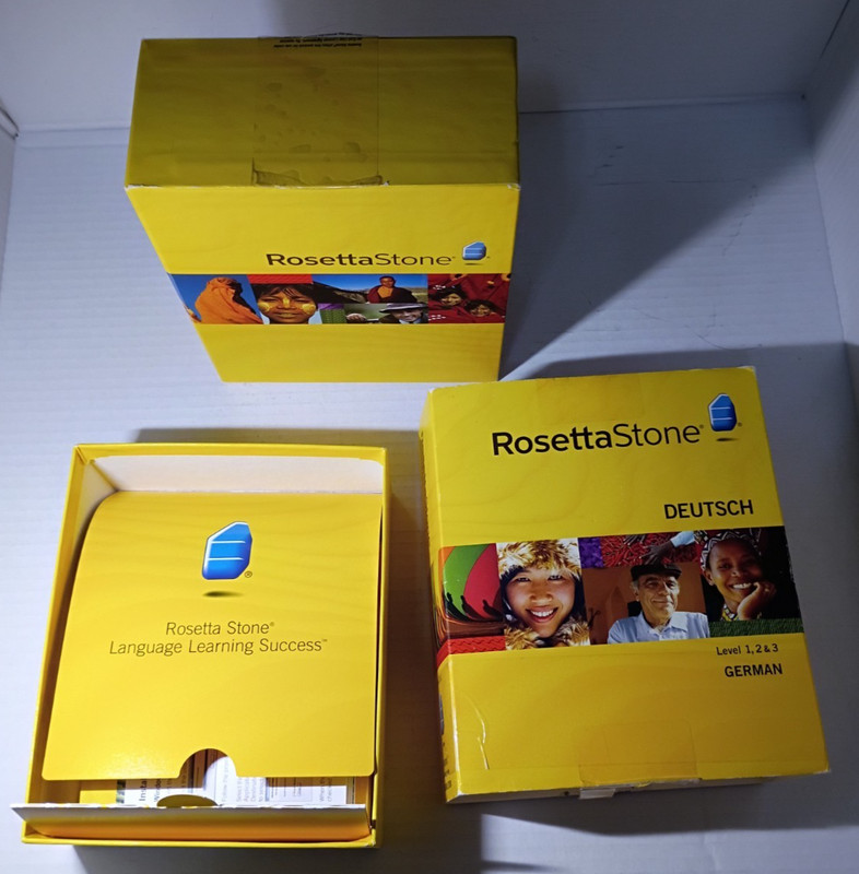 Rosetta Stone German Level 1 2 & 3 with Activation Code Used VG No Headset gallery