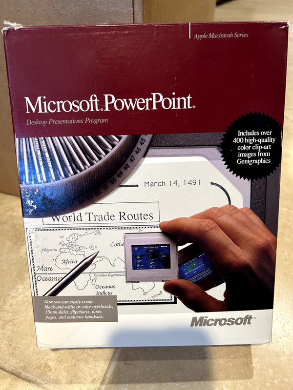 Microsoft PowerPoint 2.01 Vintage Macintosh Desktop Presentation Prog. COMPLETE