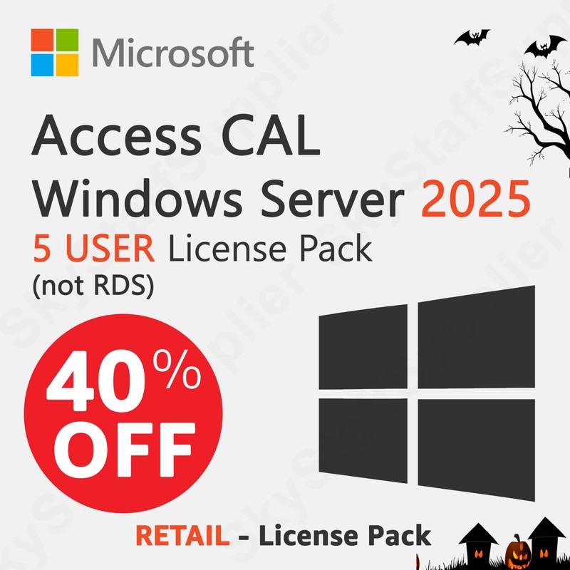 Microsoft Windows Server 2025 - 5 USERS ACCESS CALs [not RDS] RETAIL PACK NEW gallery