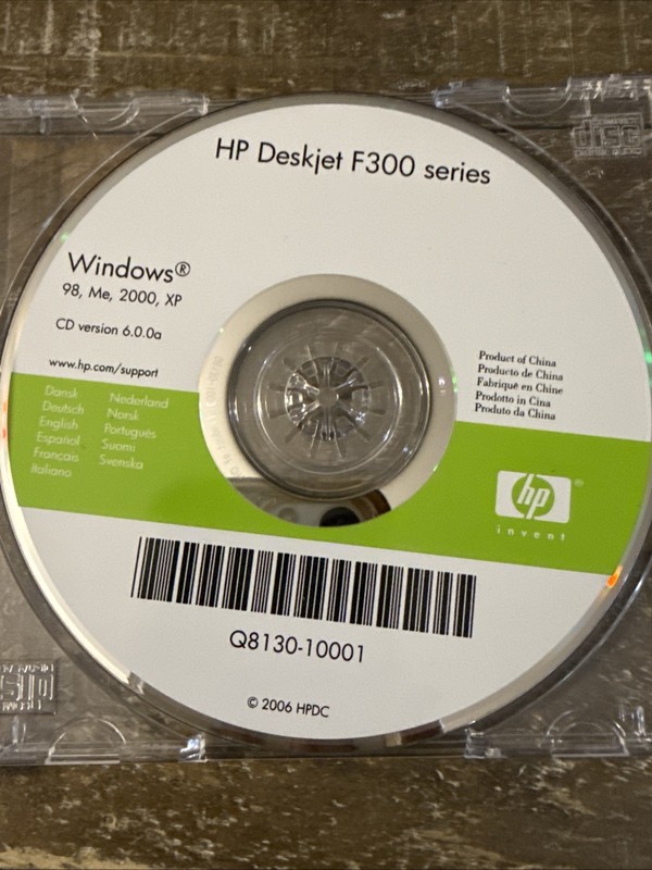 HP Deskjet F300 Series PC Cd Rom gallery