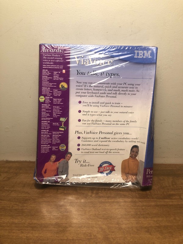 IBM ViaVoice Personal for Windows Millennium Edition You Talk It Types gallery