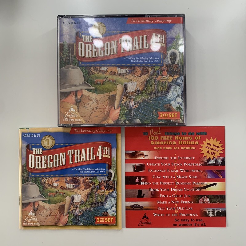 The Oregon Trail 4th Edition 3 CD Set The Learning Company 1999 gallery