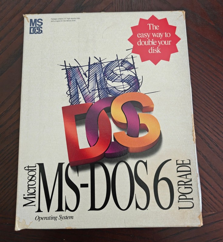 Microsoft MS-DOS 6 Upgrade Operating System With 6.2 Step-Up and Uninstall disks