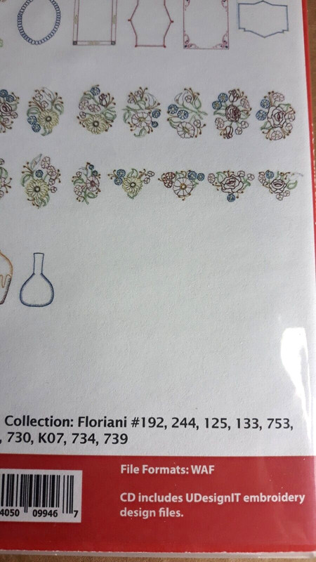 Floriani UDesign It Sweet Blossoms CD Embroidery Design Collection FTC-U SEALED gallery