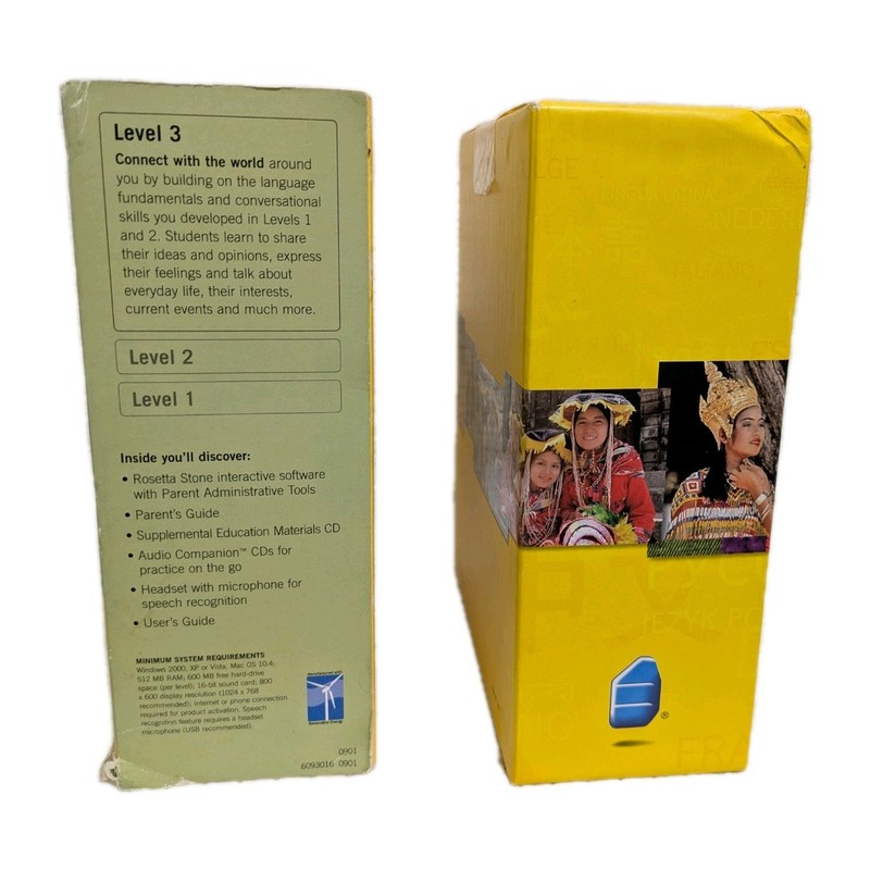 Rosetta Stone Espanol Level 1, 2 & 3 Version 3 Spanish Latin America gallery