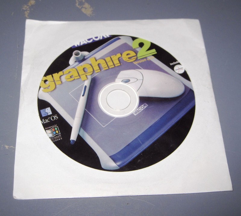 2001 Wacom Graphire 2 Graphire2 Drivers CD for Windows 98-XP & Mac OS 8.5-9 gallery