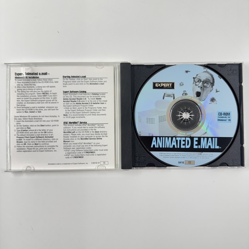 VTG Expert Software Animated E-mail 1997 CD ROM - Windows 95 98 💿 gallery
