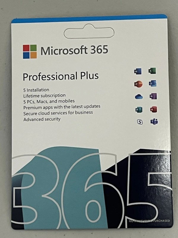 Microsoft Office 365 – Pro Plus Drive Windows PC & Mac – Lifetime (5 Users PC)