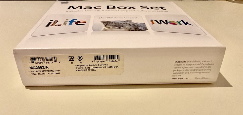 Apple Mac Box Set MC209Z/A - Snow Leopard 10.6, iLife 09, iWork 09 - MINT gallery