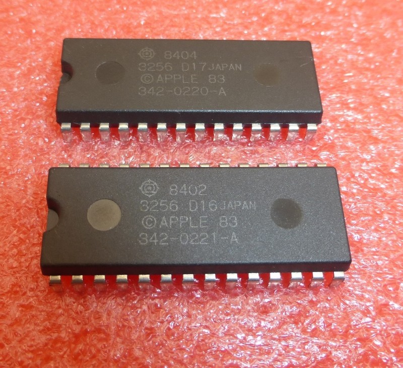 Apple Macintosh Plus ROM Set 342-0221-A 342-0020-A 512Ke Upgrade Mac 512k