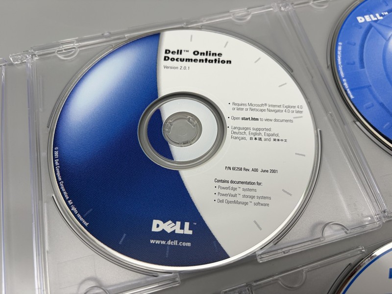 Vintage Dell Software CD Lot 5 PowerDVD Roxio PowerVault 1999-2003 Restore gallery