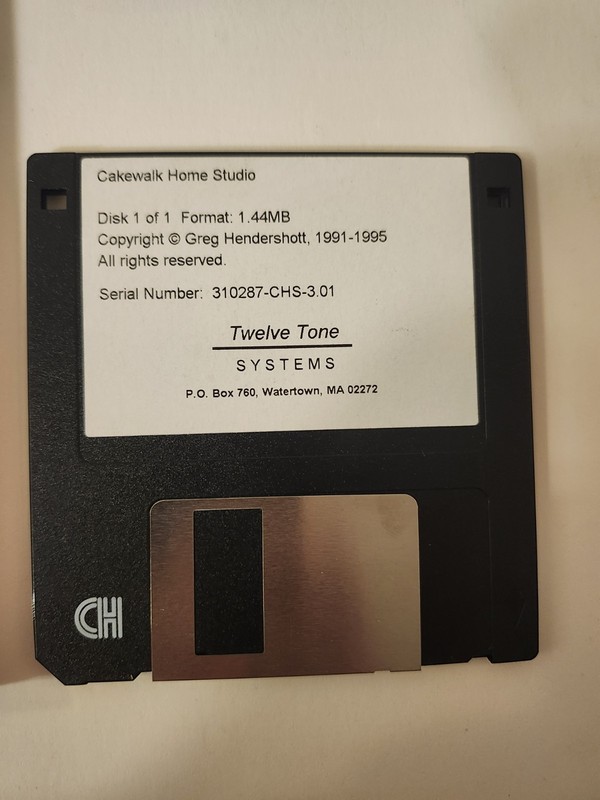 Cakewalk Home Studio 3.0 Windows Floppy Disc Vintage Music MIDI Software gallery