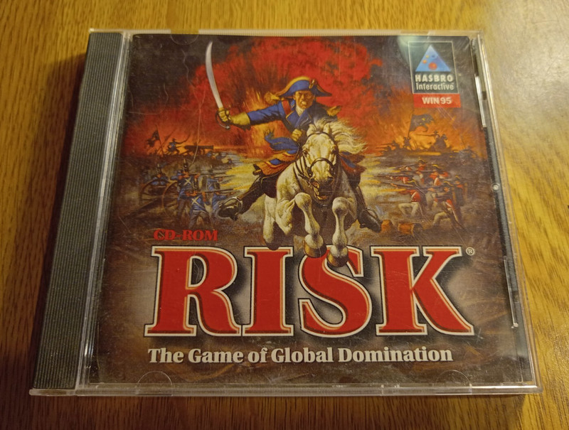 Vintage RISK The Game Of Global Domination PC CD-ROM Win 95 w/ Manual HASBRO