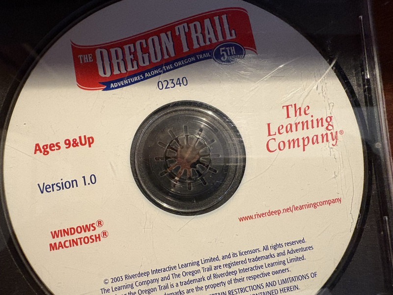 THE OREGON TRAIL 5th EDIION VERSION 1.0 CD THE LEARNING COMPANY 5th EDITION CD gallery