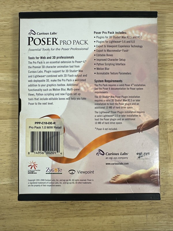 Curious Labs Poser Pro Pack Tools for Poser Professorial Windows & Macintosh gallery