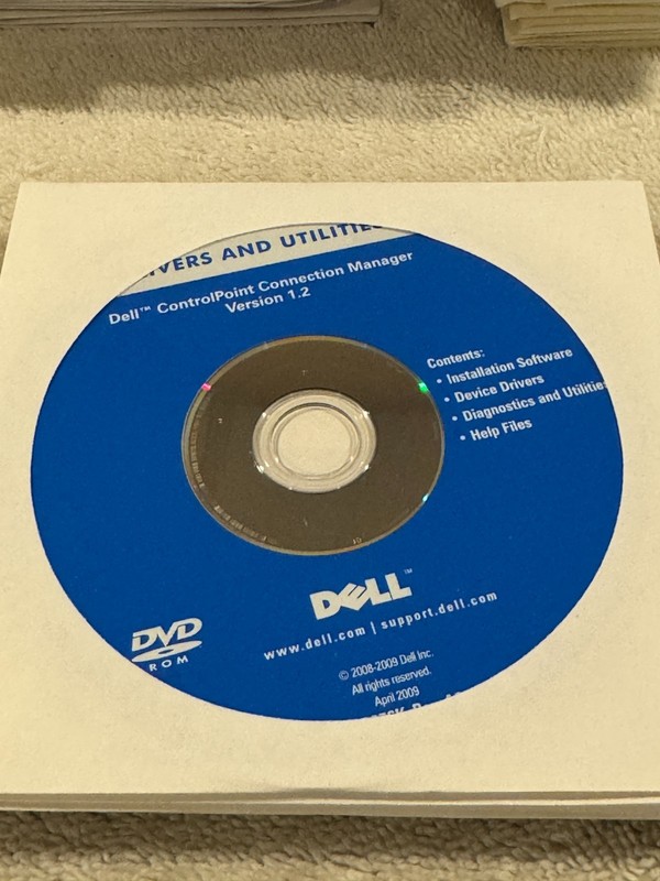 Dell Drivers & Utilities Controlpoint Connection Manager V1.2 – CD ONLY NEW/SEAL