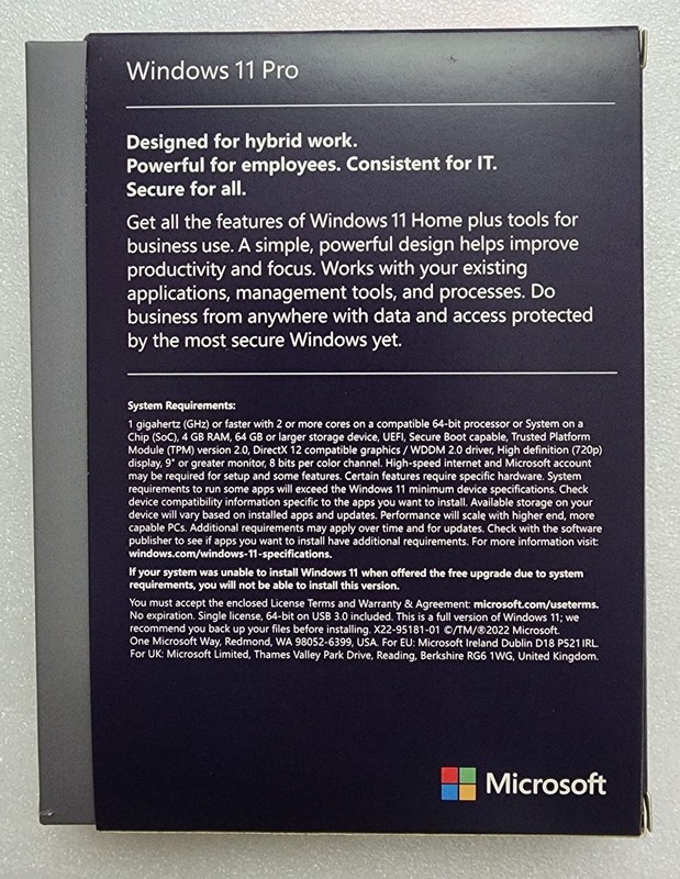 Microsoft Windows 11 Professional 64-Bit - USB Drive - New Sealed Retail Package gallery