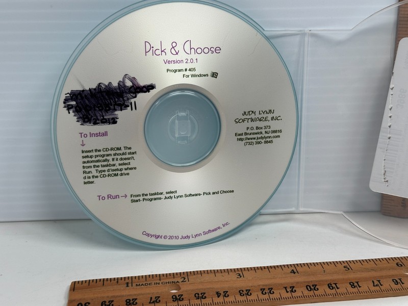 Pick & Choose Program 405 Judy Lynn Software Modeled after Soundboard Story Book
