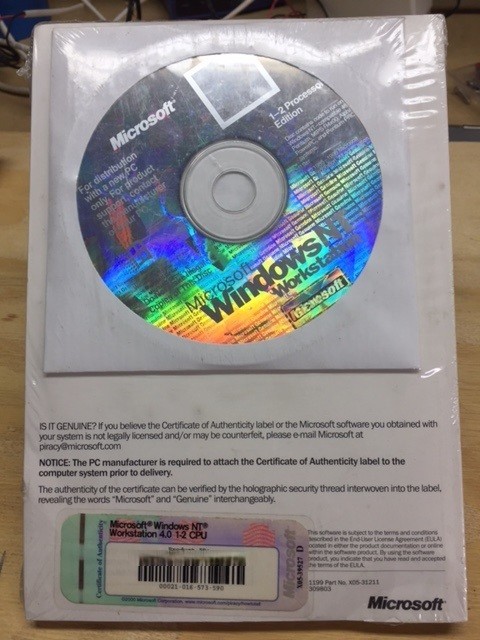 Microsoft Windows NT 4.0 Workstation 1-2 CPU Edition 3.5" Floppy Setup Disks New gallery