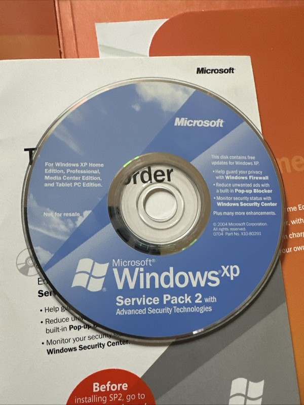 Microsoft Windows XP Home Edition Upgrade with Service Pack 2 CD-ROM Used gallery