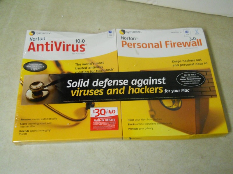 Symantec Norton AntiVirus 10.0 & Personal Firewall 3.0 for Macintosh OS X v10.4