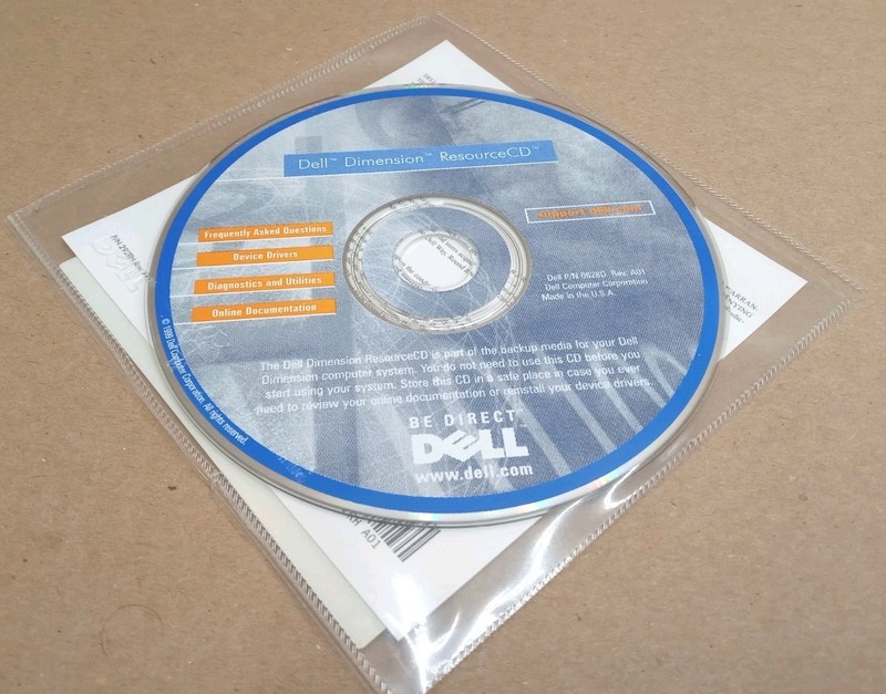 Dell Dimension Resource CD Ver.2.0 P/N 0628D with original case & instructions gallery