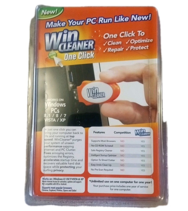 Win Cleaner USB-One Click, Fast & Easy Computer Clean,Optimize, Repair NEW gallery