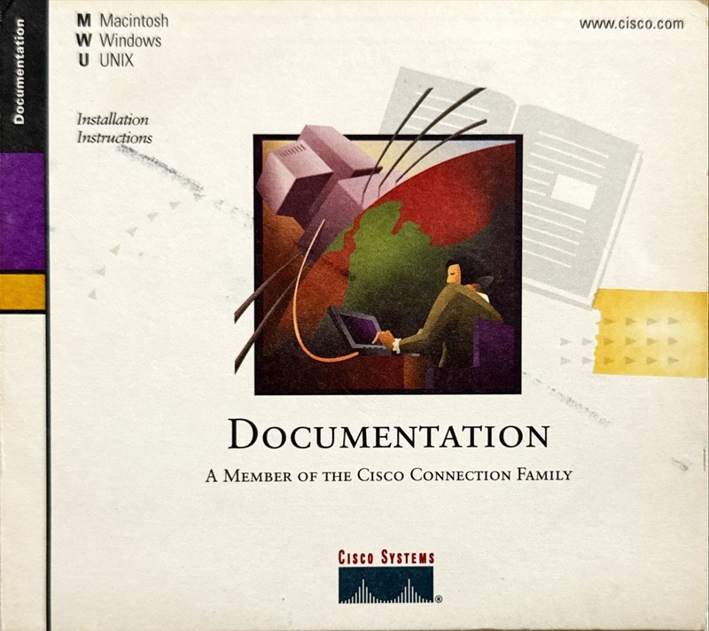 1999 Vintage Cisco Support Documentation CD kit for Mac/Win/Unix – Excellent