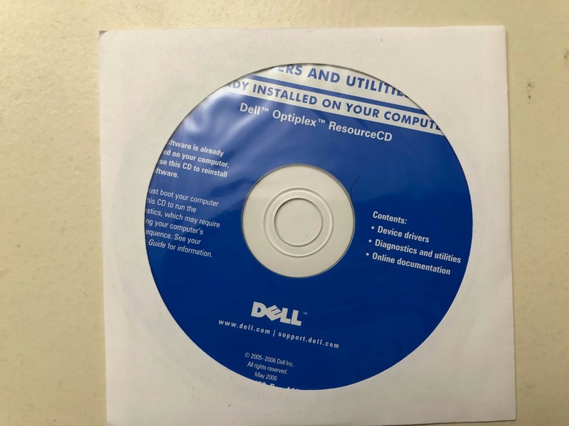 Dell Optiplex GX620 Drivers and Utilities CD 0TC935 UC450 A08