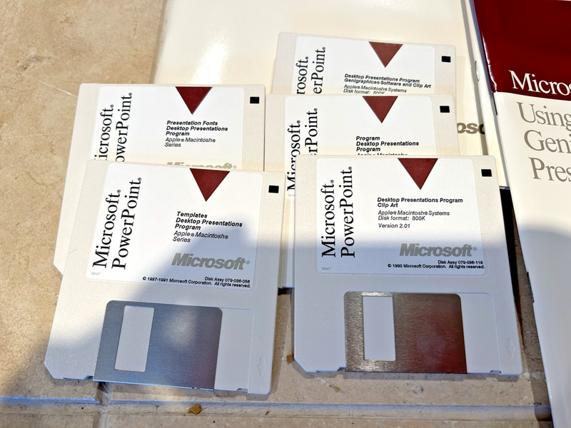 Microsoft PowerPoint 2.01 Vintage Macintosh Desktop Presentation Prog. COMPLETE gallery