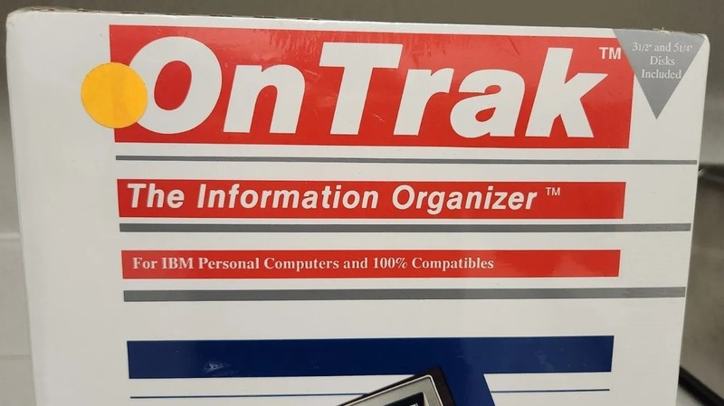 Ontrak Information Organizer Active Software IBM PC Vintage Rare New Sealed gallery