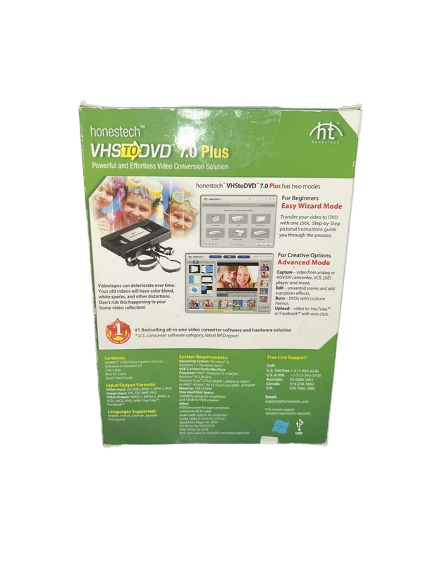 Honestech VHS to DVD 7.0 Plus NIB Never Opened Abandonware USB Video Capture gallery