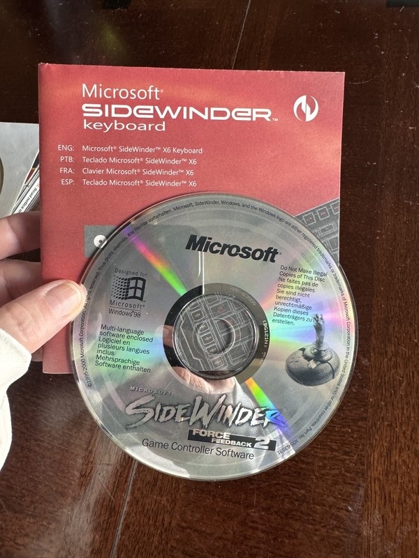 Microsoft SideWinder software gallery