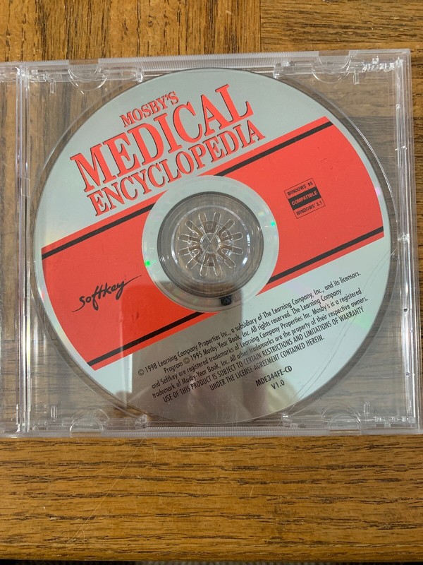 Mosby’s Encyclopedia Computer Software PC CD ROM-RARE-SHIPS N 24 HOURS