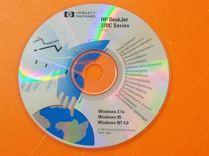 ⭐️⭐️⭐️⭐️⭐️ PC Software CD Disc HP DeskJet 720C Series v10.1