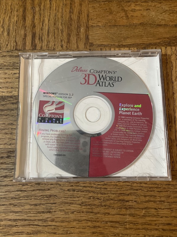 Comptons 3D World Atlas PC Software