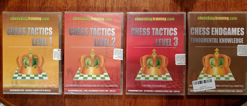 LOT OF 4 Chess King Chess Tactics Levels 1-3, Endgames CD-ROM PC NEW SEALED