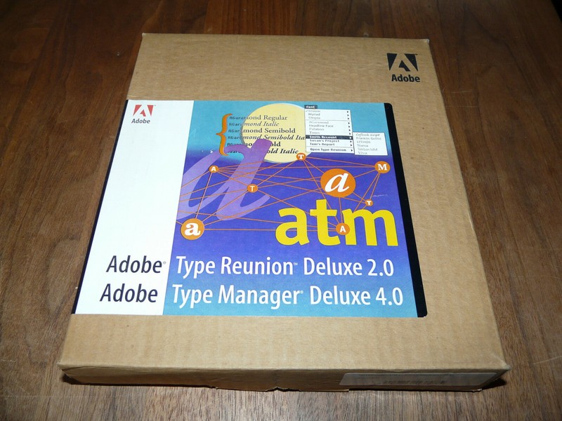 Adobe TypeManager Deluxe 4.0 Full Version incl. Type Reunion Deluxe 2.0 for Mac