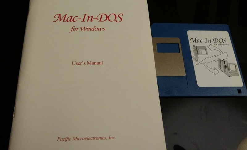 Pacific Microelectronucs Ver2.0 Mac-In-DOS for Windows with manual