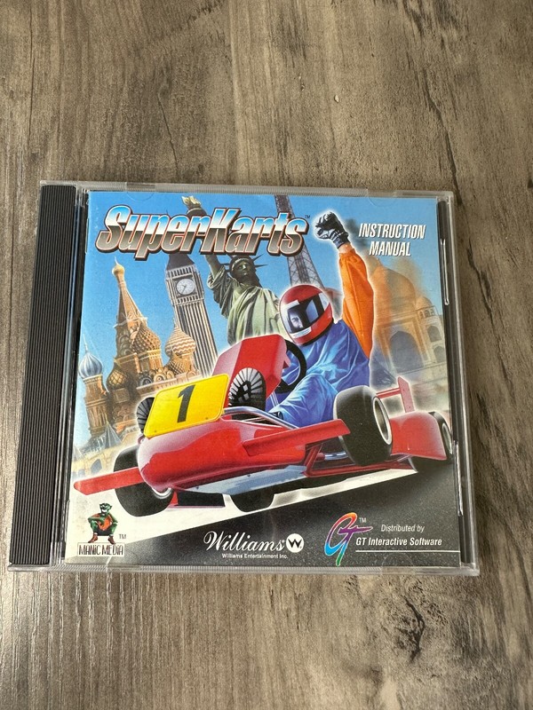 Superkarts PC Game 1995 with Instruction Manual Vintage Media