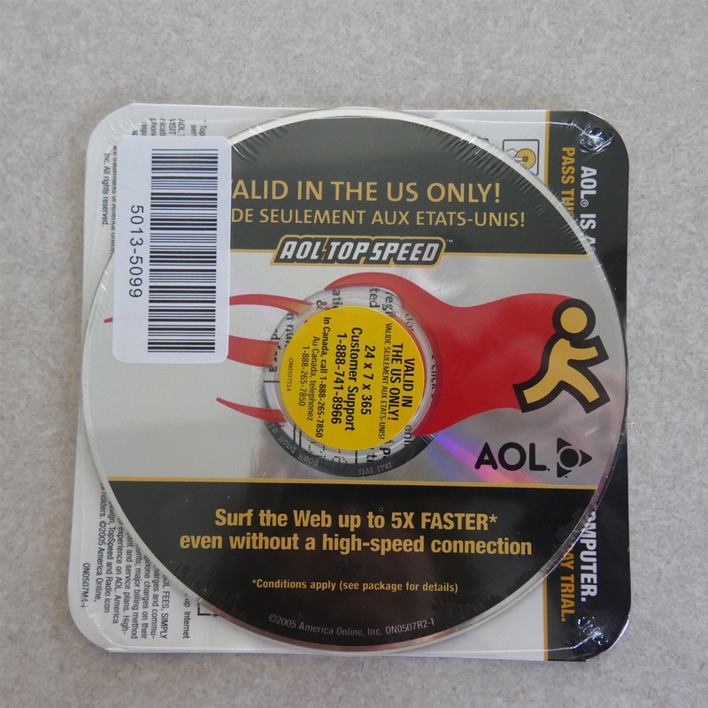 AOL Top Speed • 2005 PC 3-Month High-Speed Internet Membership Trial Disc