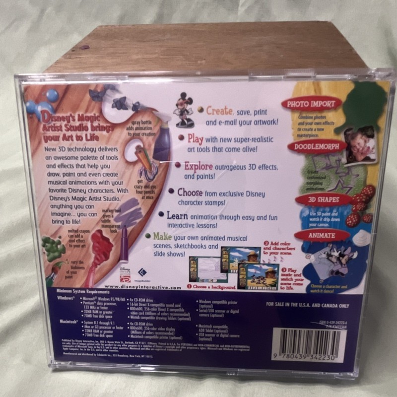 Disney Magic Artist Studio Art & Creativity CD-ROM for Windows/Macintosh gallery