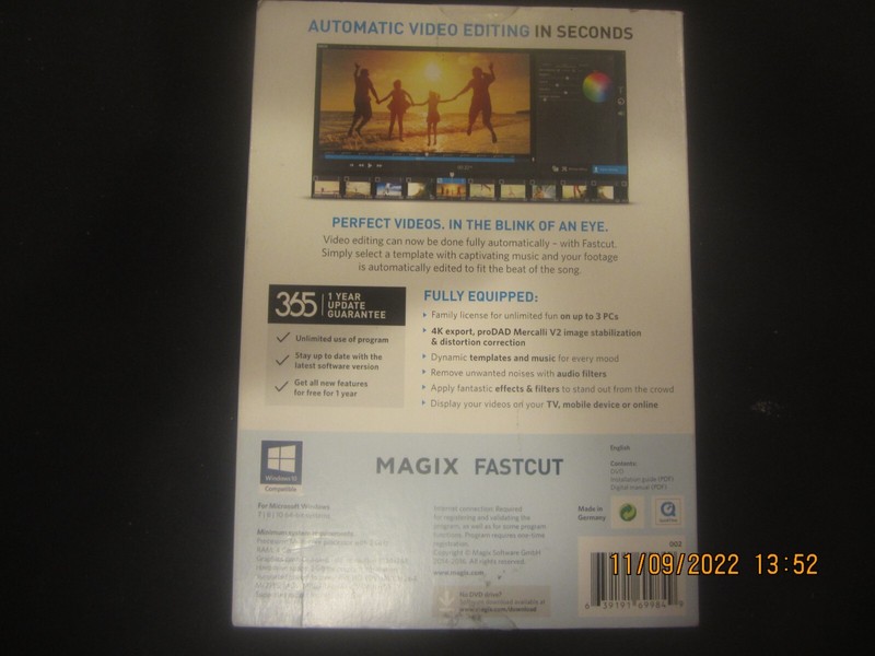 Magix Fastcut Automatic Video Editing / Brand New/ Free Shipping! gallery