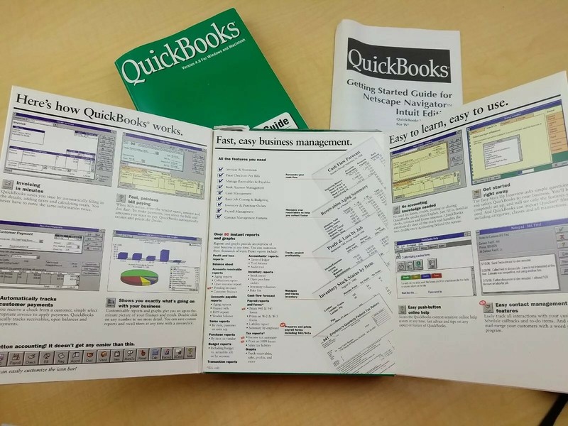 VTG Original Quickbooks Version 4.0 Windows 95 Software 3 1/2. gallery
