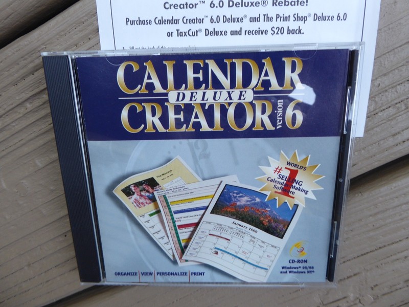 Calendar Creator Deluxe - Version 6 - Windows 95/98 & NT (CD-ROM) Software gallery