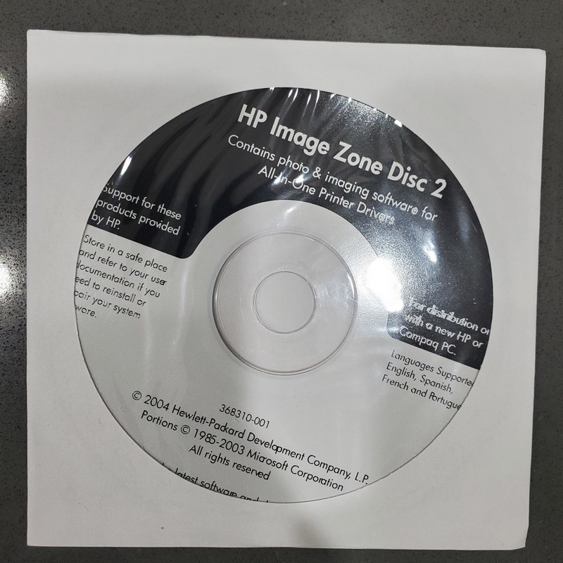 HP Image Zone Plus Disc 2 by Hewlett-Packard 2004 ~ CD-ROM