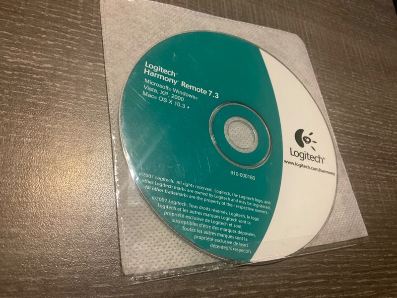 ⭐️⭐️⭐️⭐️⭐️ PC Software CD Disc Logitech Harmony Remote 7.3 Software CD
