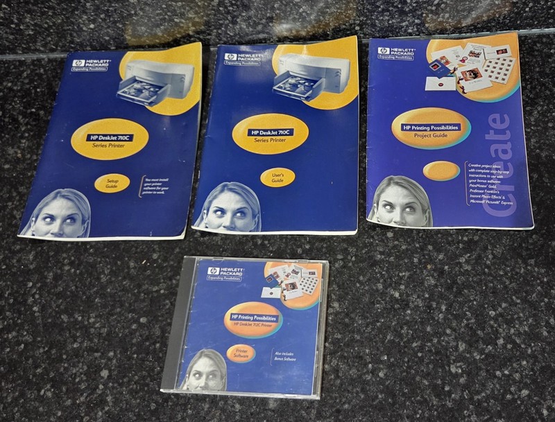 HP Deskjet 712C Printer Drivers CD-Rom Sotware Hewlett Packard V 10.3