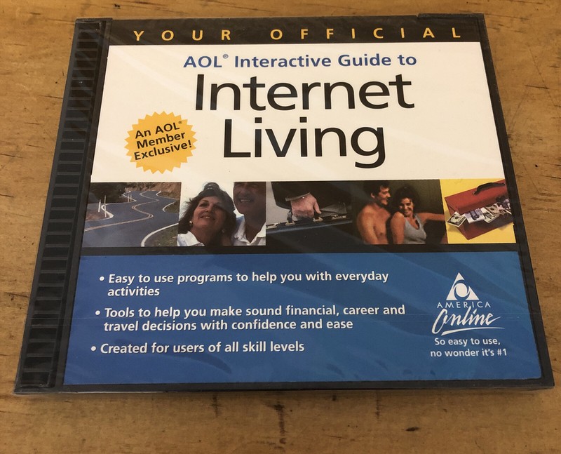 Vintage AOL Your Official Interactive Guide to Internet Living AOL 5.0