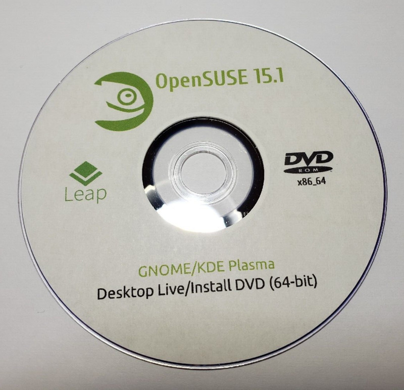OpenSUSE Leap 15.1 x86_64bit Desktop Live/Install DVD